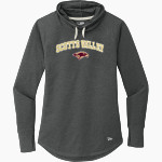 Scotts Valley Falcons New Era Women's Sueded Cotton Blend Cowl Hooded Tee Front Thumbnail