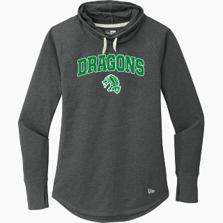 New Era Women's Sueded Cotton Blend Cowl Hooded Tee