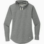 Calvary Lions New Era Women's Sueded Cotton Blend Cowl Hooded Tee Front Thumbnail