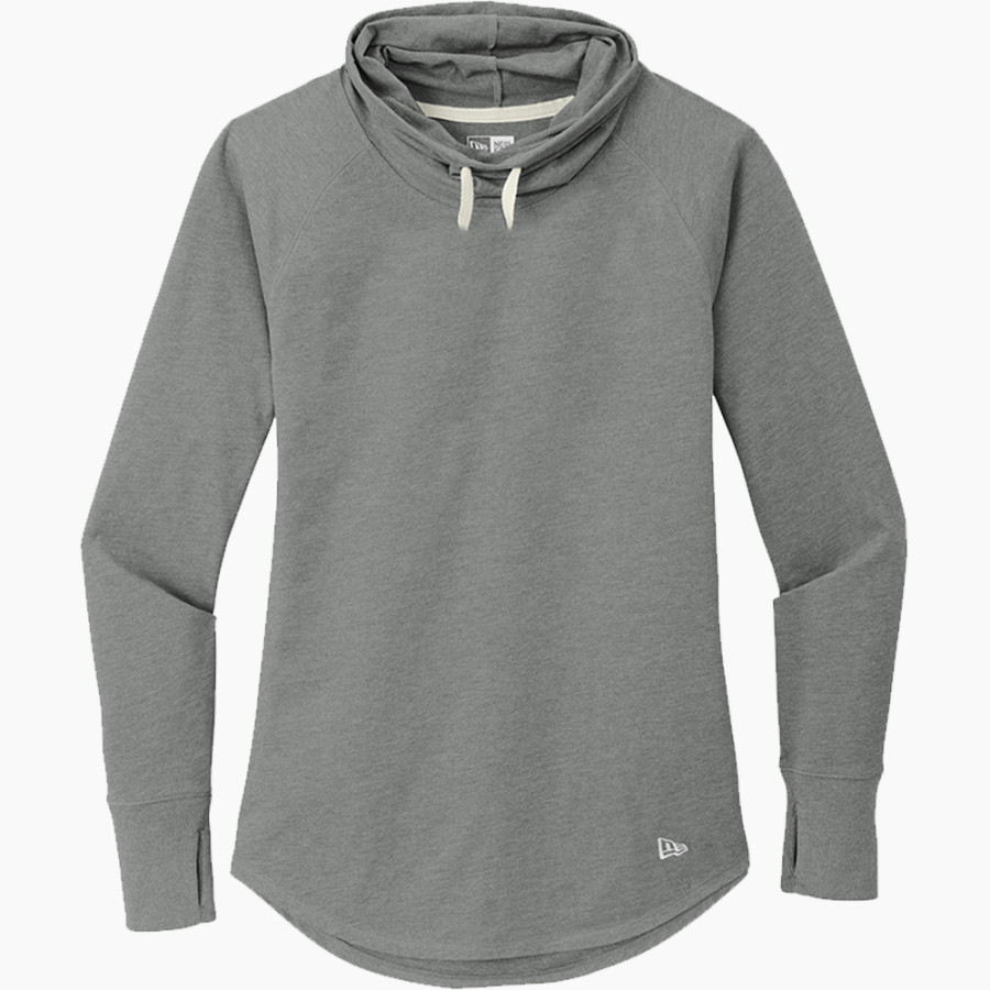 Calvary Lions New Era Women's Sueded Cotton Blend Cowl Hooded Tee