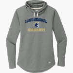 LLOYD MEMORIAL HIGH SCHOOL JUGGERNAUTS New Era Women's Sueded Cotton Blend Cowl Hooded Tee Front Thumbnail