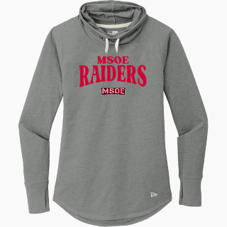 New Era Women's Sueded Cotton Blend Cowl Hooded Tee