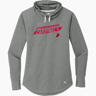 New Era Women's Sueded Cotton Blend Cowl Hooded Tee