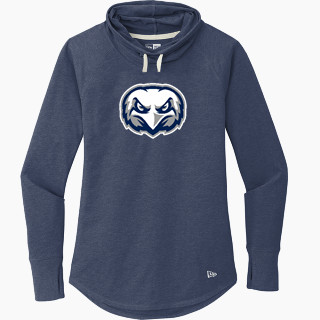 New Era Women's Sueded Cotton Blend Cowl Hooded Tee