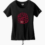 EVERETT HIGH SCHOOL CRIMSON TIDE New Era Women's Tri-Blend Short Sleeve Cinched Tee Front Thumbnail
