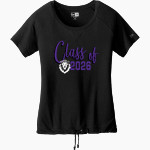 King's Academy Warriors New Era Women's Tri-Blend Short Sleeve Cinched Tee Front Thumbnail