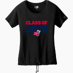 Bluefield University Sideline Store <span class="pdp-name-mascot">Bluefield University</span> New Era Women's Tri-Blend Short Sleeve Cinched Tee Front Thumbnail
