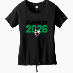 WINDSOR HIGH SCHOOL YELLOW JACKETS <span class="pdp-name-mascot">WINDSOR YELLOW JACKETS</span> New Era Women's Tri-Blend Short Sleeve Cinched Tee Front Thumbnail