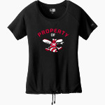 Medora Hornets <span class="pdp-name-mascot">Medora Hornets</span> New Era Women's Tri-Blend Short Sleeve Cinched Tee Front Thumbnail