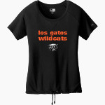 LOS GATOS HIGH SCHOOL WILDCATS <span class="pdp-name-mascot">LOS GATOS WILDCATS</span> New Era Women's Tri-Blend Short Sleeve Cinched Tee Front Thumbnail