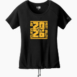 Paint Valley Bearcats <span class="pdp-name-mascot">Paint Valley Bearcats</span> New Era Women's Tri-Blend Short Sleeve Cinched Tee Front Thumbnail