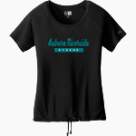 AUBURN RIVERSIDE HIGH SCHOOL RAVENS <span class="pdp-name-mascot">AUBURN RIVERSIDE RAVENS</span> New Era Women's Tri-Blend Short Sleeve Cinched Tee Front Thumbnail