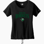 BOLES HIGH SCHOOL HORNETS New Era Women's Tri-Blend Short Sleeve Cinched Tee Front Thumbnail