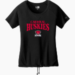 CARDINAL HIGH SCHOOL HUSKIES <span class="pdp-name-mascot">CARDINAL HUSKIES</span> New Era Women's Tri-Blend Short Sleeve Cinched Tee Front Thumbnail