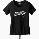 SIERRA GRANDE HIGH SCHOOL PANTHERS <span class="pdp-name-mascot">SIERRA GRANDE PANTHERS</span> New Era Women's Tri-Blend Short Sleeve Cinched Tee Front Thumbnail