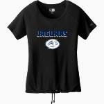 Emery Jaguars New Era Women's Tri-Blend Short Sleeve Cinched Tee Front Thumbnail