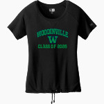 WOODINVILLE HIGH SCHOOL FALCONS <span class="pdp-name-mascot">WOODINVILLE FALCONS</span> New Era Women's Tri-Blend Short Sleeve Cinched Tee Front Thumbnail