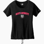 NORTH GWINNETT HIGH SCHOOL BULLDOGS <span class="pdp-name-mascot">NORTH GWINNETT BULLDOGS</span> New Era Women's Tri-Blend Short Sleeve Cinched Tee Front Thumbnail