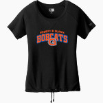 ROBERT B GLENN HIGH SCHOOL BOBCATS <span class="pdp-name-mascot">ROBERT B GLENN BOBCATS</span> New Era Women's Tri-Blend Short Sleeve Cinched Tee Front Thumbnail