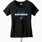 Mountainburg Dragons <span class="pdp-name-mascot">Mountainburg Dragons</span> New Era Women's Tri-Blend Short Sleeve Cinched Tee Front Thumbnail