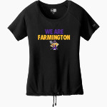 FARMINGTON HIGH SCHOOL FARMERS <span class="pdp-name-mascot">FARMINGTON FARMERS</span> New Era Women's Tri-Blend Short Sleeve Cinched Tee Front Thumbnail