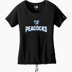 Upper Iowa University Peacocks <span class="pdp-name-mascot">UIU Peacocks</span> New Era Women's Tri-Blend Short Sleeve Cinched Tee Front Thumbnail