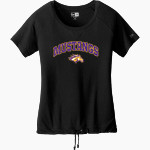 Rolling Meadows Mustangs <span class="pdp-name-mascot">Rolling Meadows High School Mustangs</span> New Era Women's Tri-Blend Short Sleeve Cinched Tee Front Thumbnail