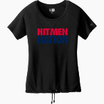 Hays Hitmen <span class="pdp-name-mascot">Hays Hitmen </span> New Era Women's Tri-Blend Short Sleeve Cinched Tee Front Thumbnail
