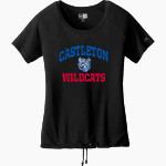 Castleton Wildcats <span class="pdp-name-mascot">Castleton Elementary Wildcats</span> New Era Women's Tri-Blend Short Sleeve Cinched Tee Front Thumbnail