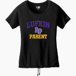 LUFKIN HIGH SCHOOL PANTHERS <span class="pdp-name-mascot">LUFKIN PANTHERS</span> New Era Women's Tri-Blend Short Sleeve Cinched Tee Front Thumbnail