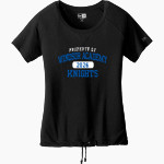 WINDSOR ACADEMY KNIGHTS <span class="pdp-name-mascot">WINDSOR ACADEMY KNIGHTS</span> New Era Women's Tri-Blend Short Sleeve Cinched Tee Front Thumbnail