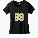 BIG SPRING HIGH SCHOOL STEERS <span class="pdp-name-mascot">BIG SPRING STEERS</span> New Era Women's Tri-Blend Short Sleeve Cinched Tee Front Thumbnail