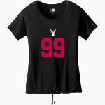 BISHOP HARTLEY HIGH SCHOOL HAWKS <span class="pdp-name-mascot">BISHOP HARTLEY HAWKS</span> New Era Women's Tri-Blend Short Sleeve Cinched Tee Front Thumbnail