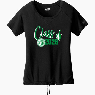 New Era Women's Tri-Blend Short Sleeve Cinched Tee