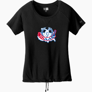 New Era Women's Tri-Blend Short Sleeve Cinched Tee