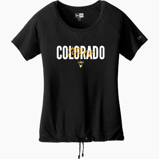 New Era Women's Tri-Blend Short Sleeve Cinched Tee