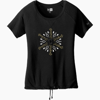 New Era Women's Tri-Blend Short Sleeve Cinched Tee