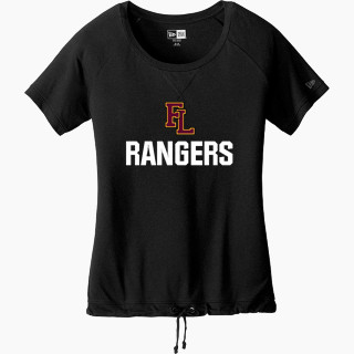 New Era Women's Tri-Blend Short Sleeve Cinched Tee