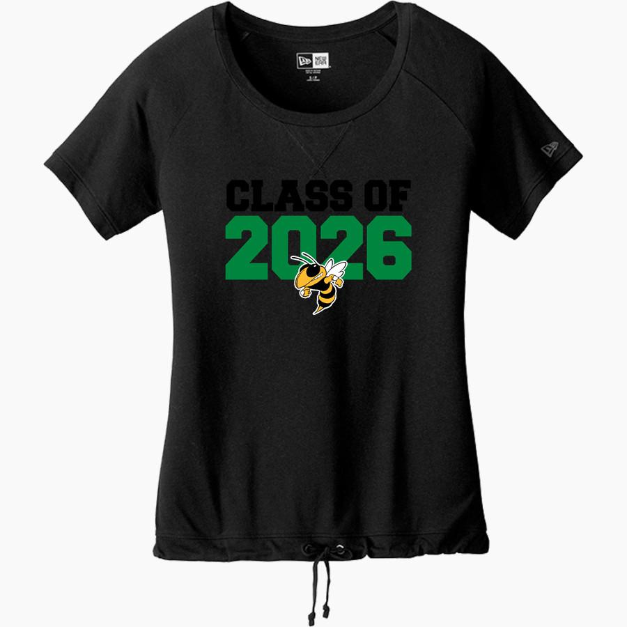 WINDSOR HIGH SCHOOL YELLOW JACKETS <span class="pdp-name-mascot">WINDSOR YELLOW JACKETS</span> New Era Women's Tri-Blend Short Sleeve Cinched Tee