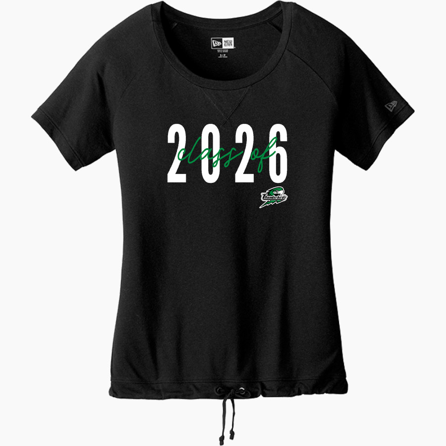 North Central Thunderbirds <span class="pdp-name-mascot">North Central Thunderbirds</span> New Era Women's Tri-Blend Short Sleeve Cinched Tee