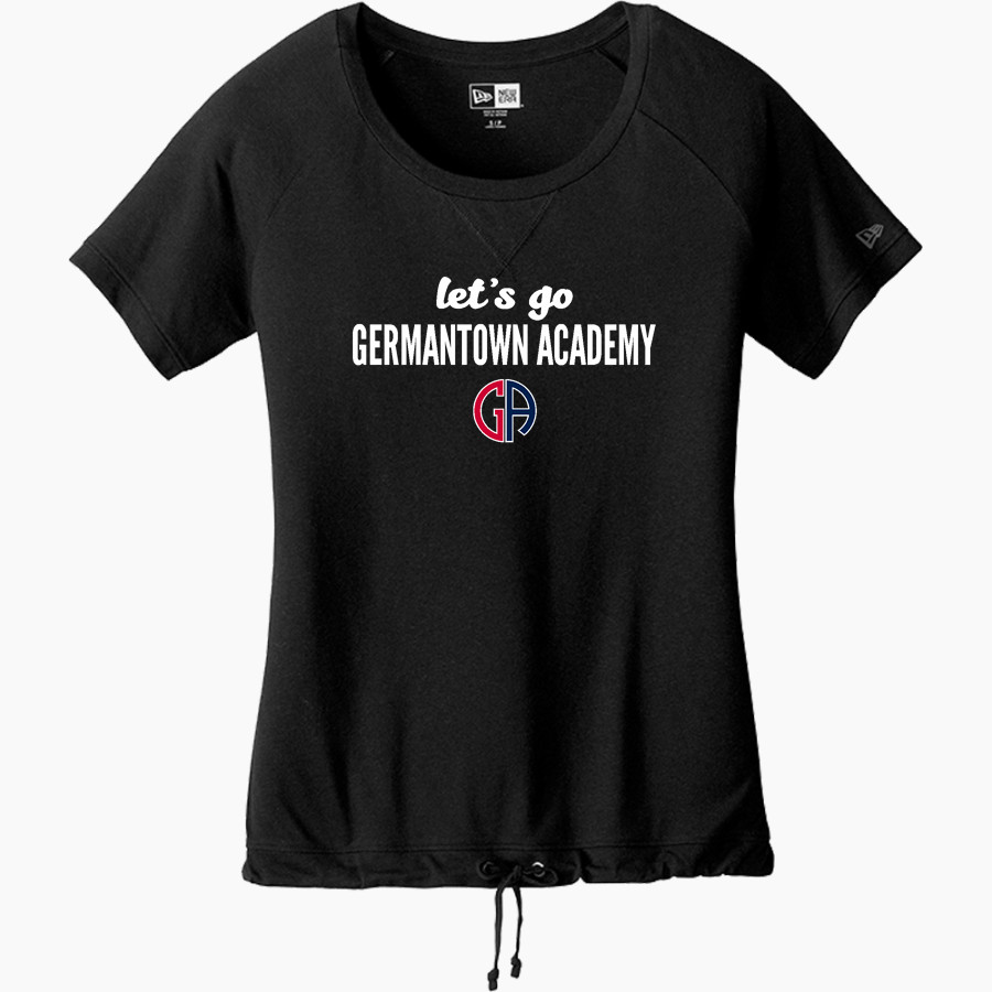 Germantown Academy Patriots New Era Women's Tri-Blend Short Sleeve Cinched Tee