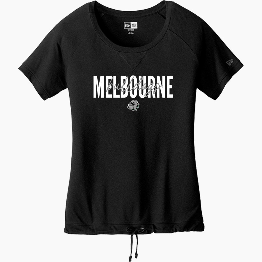 MELBOURNE HIGH SCHOOL BULLDOGS <span class="pdp-name-mascot">MELBOURNE BULLDOGS</span> New Era Women's Tri-Blend Short Sleeve Cinched Tee