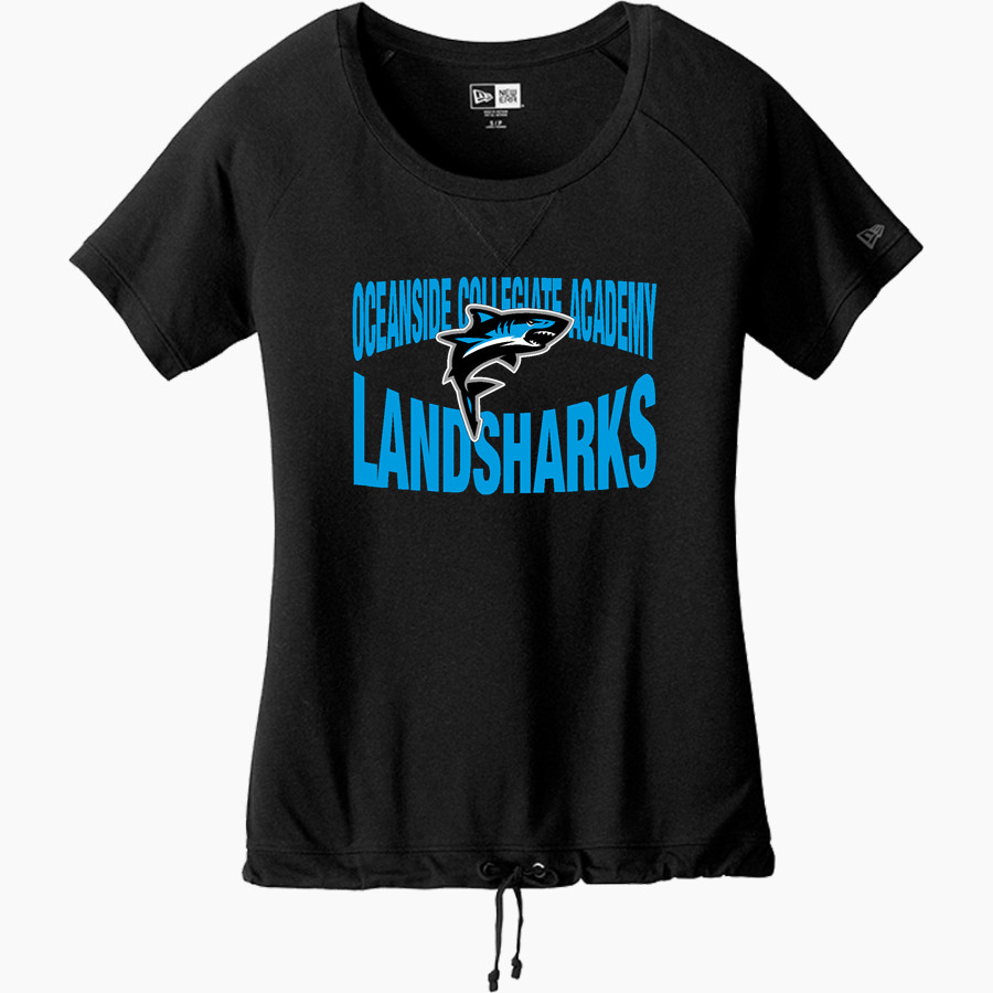 Oceanside Collegiate Academy Landsharks <span class="pdp-name-mascot">Oceanside Collegiate Academy Landsharks</span> New Era Women's Tri-Blend Short Sleeve Cinched Tee