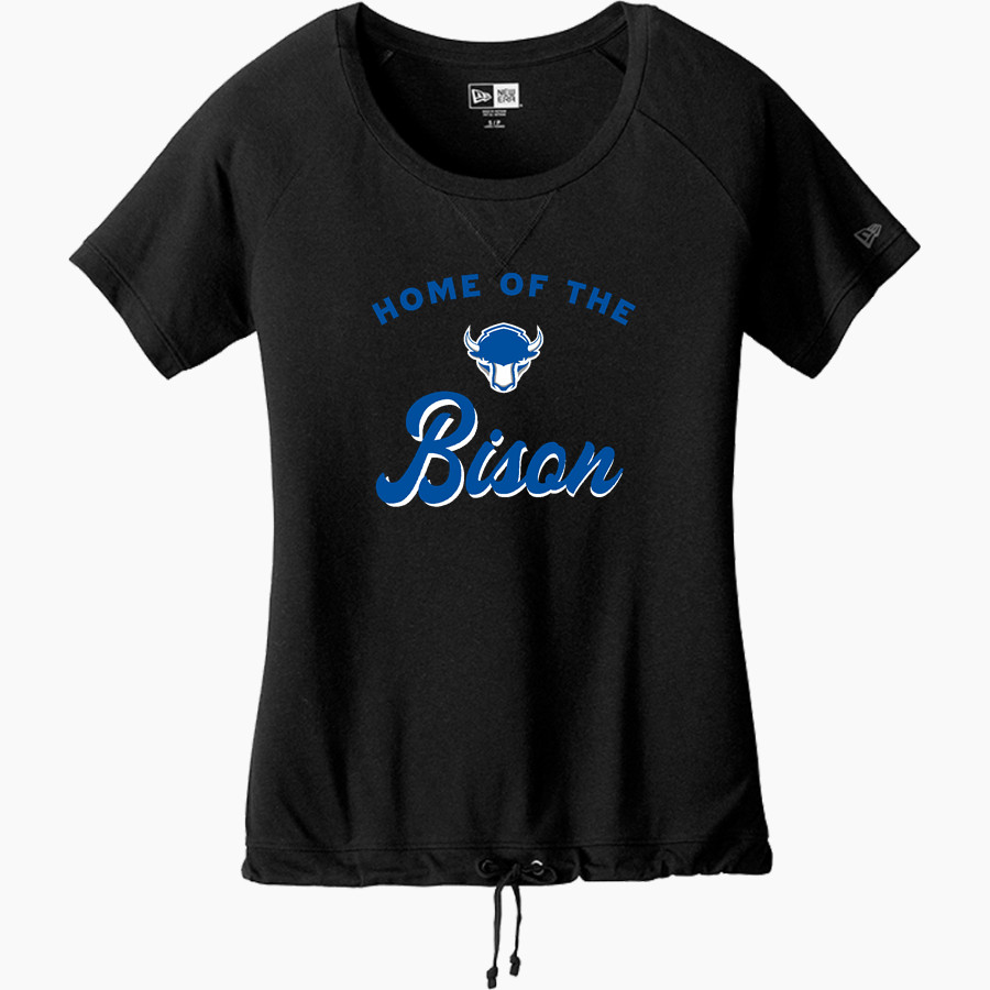 Shaker Bison <span class="pdp-name-mascot">Shaker Bison</span> New Era Women's Tri-Blend Short Sleeve Cinched Tee