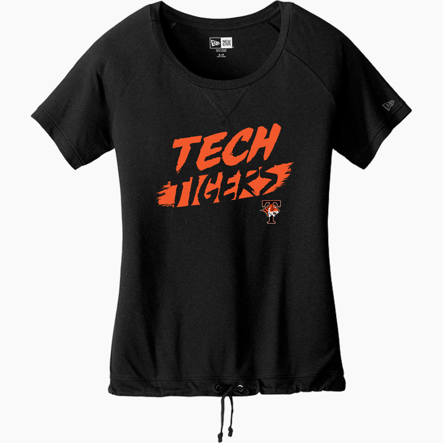 Tech High School Tigers <span class="pdp-name-mascot">Tech High School</span> New Era Women's Tri-Blend Short Sleeve Cinched Tee
