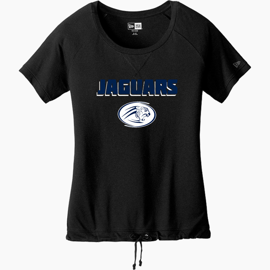 Emery Jaguars New Era Women's Tri-Blend Short Sleeve Cinched Tee