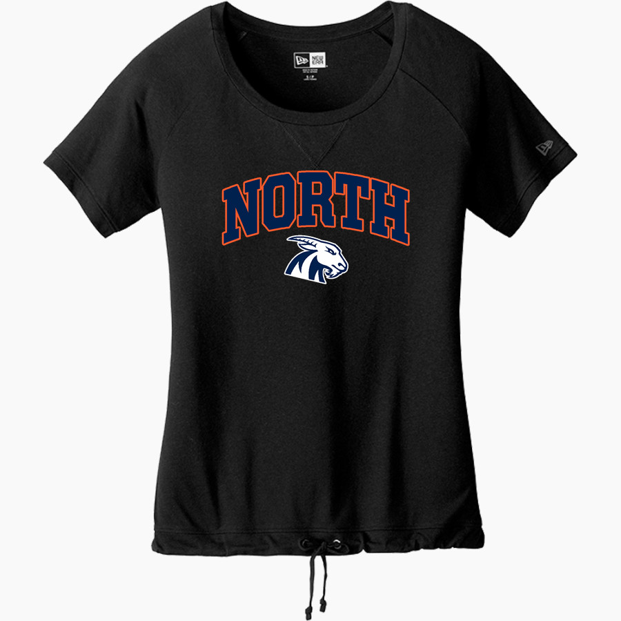 NORTH HIGH SCHOOL BLAZERS <span class="pdp-name-mascot">NORTH BLAZERS</span> New Era Women's Tri-Blend Short Sleeve Cinched Tee
