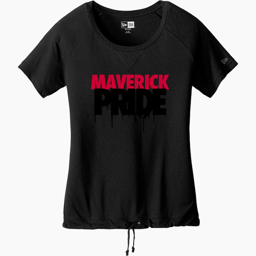 Marshall Mavericks <span class="pdp-name-mascot">Marshall Mavericks</span> New Era Women's Tri-Blend Short Sleeve Cinched Tee