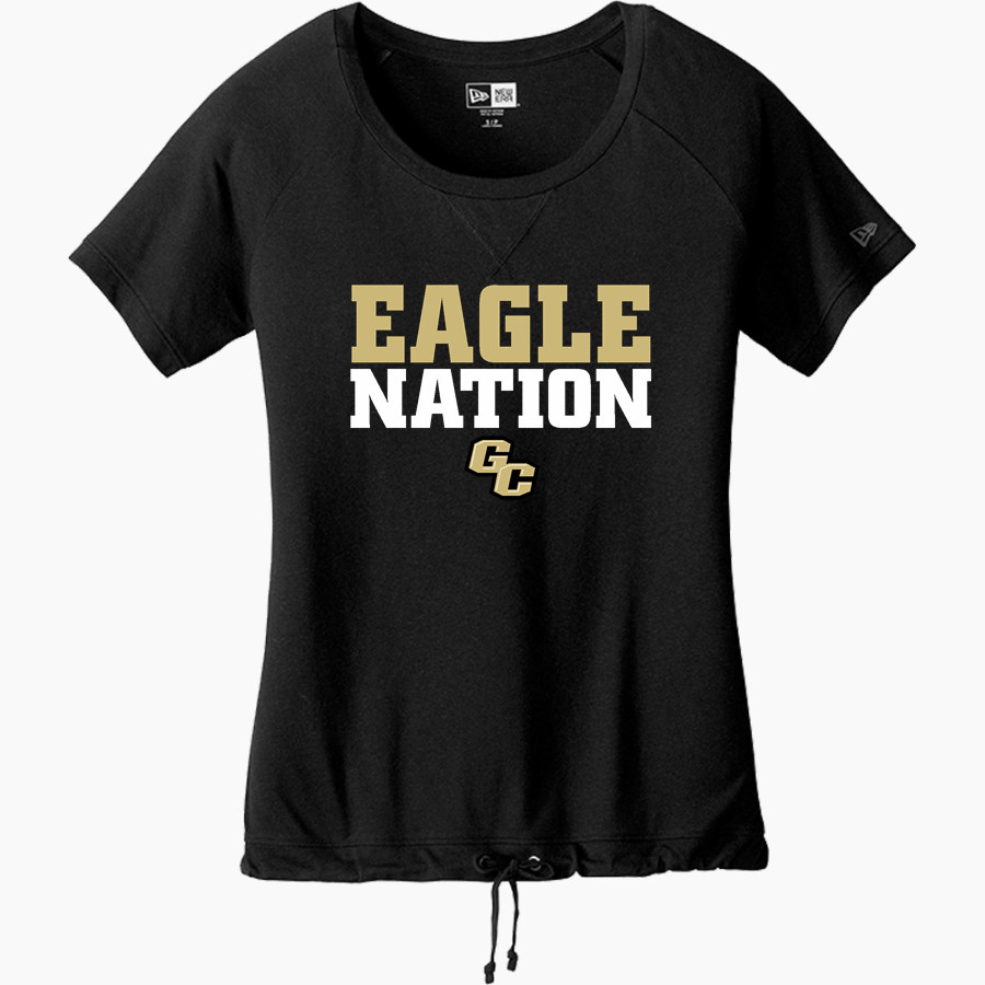 Grove City Area Sch Distr Soccer Bo Eagles <span class="pdp-name-mascot">Grove City Area Sch Distr Soccer Bo Eagles</span> New Era Women's Tri-Blend Short Sleeve Cinched Tee