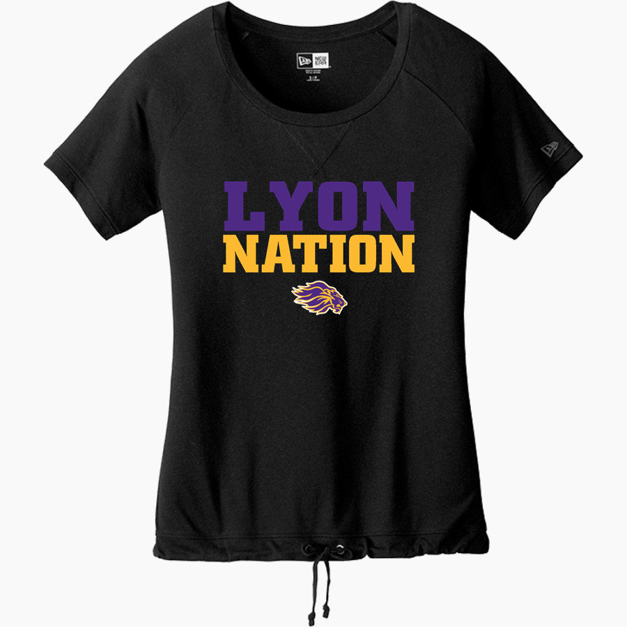 LYON COUNTY HIGH SCHOOL LYONS New Era Women's Tri-Blend Short Sleeve Cinched Tee